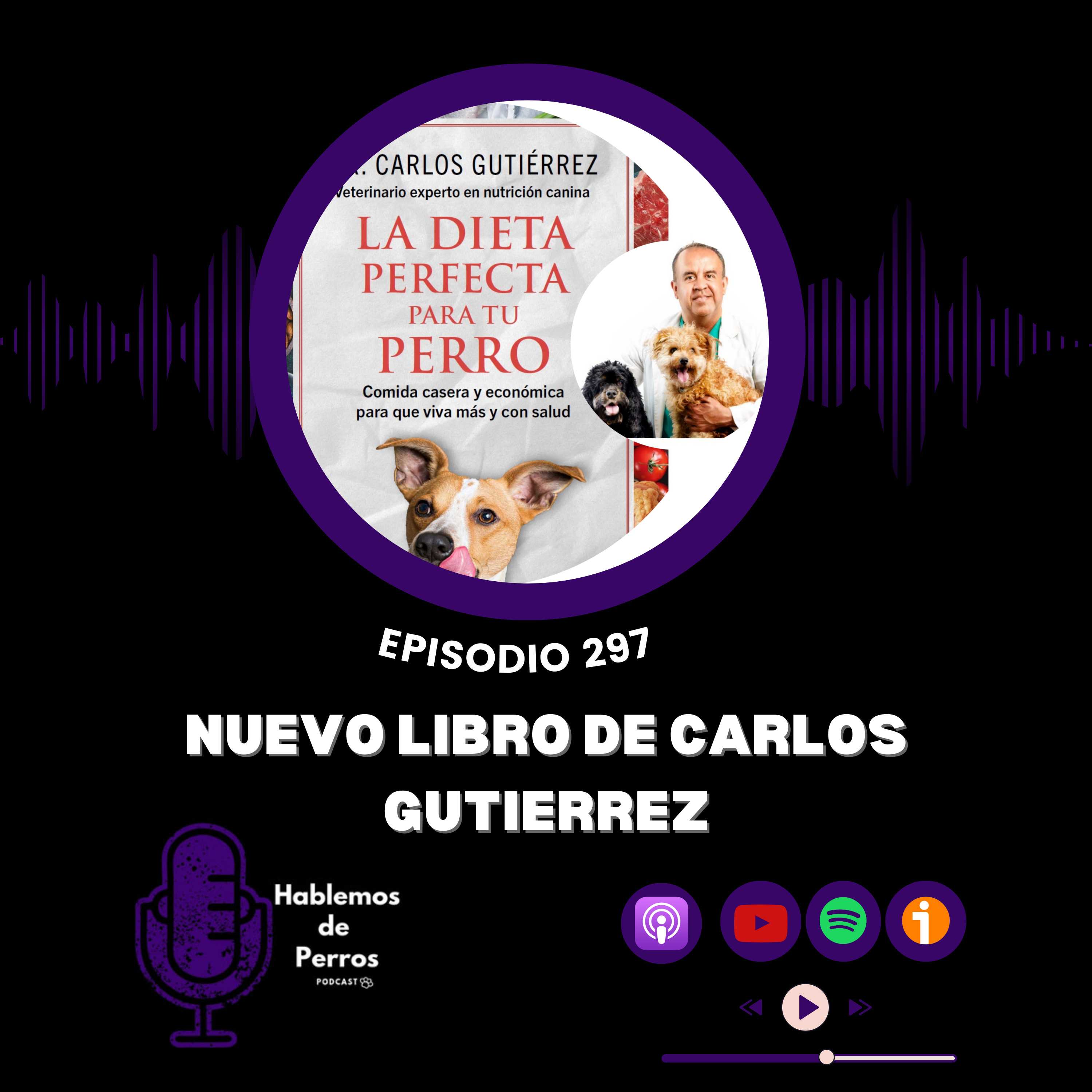 Episodio #297: Nuevo libro de Carlos Gutierrez, Nutricionista canino