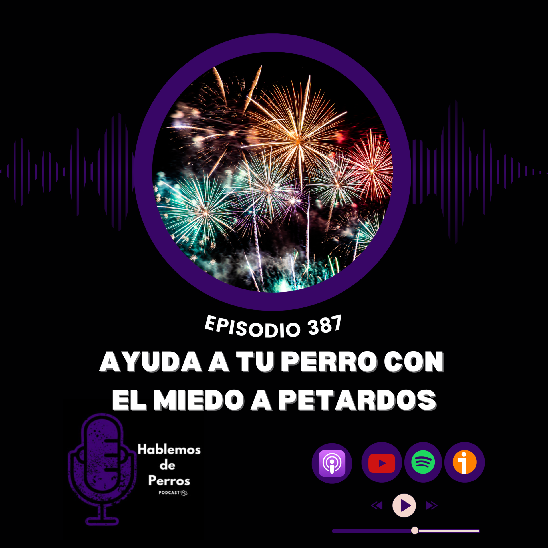 Episodio#387: Ayuda a tu perrete con el miedo a los petardos episode artwork